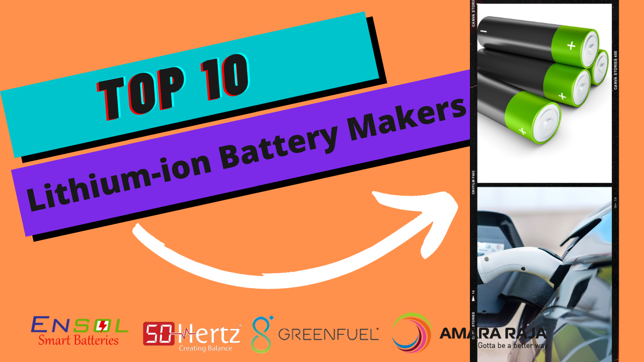 Top Lithium-Ion Battery Manufacturers in India