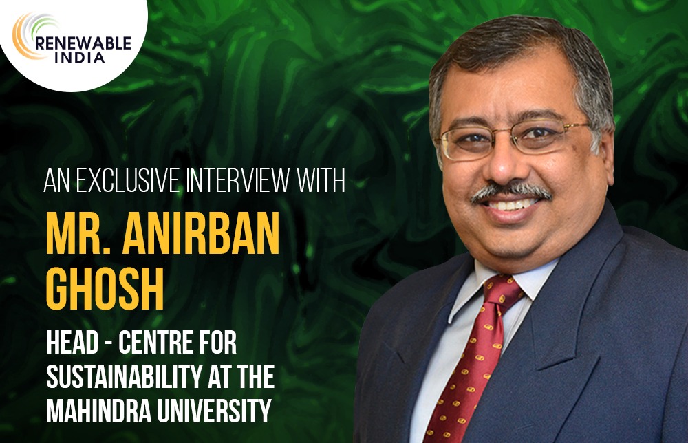 An in-depth discussion on sustainability with Sustainability Champion Mr. Anirban Ghosh