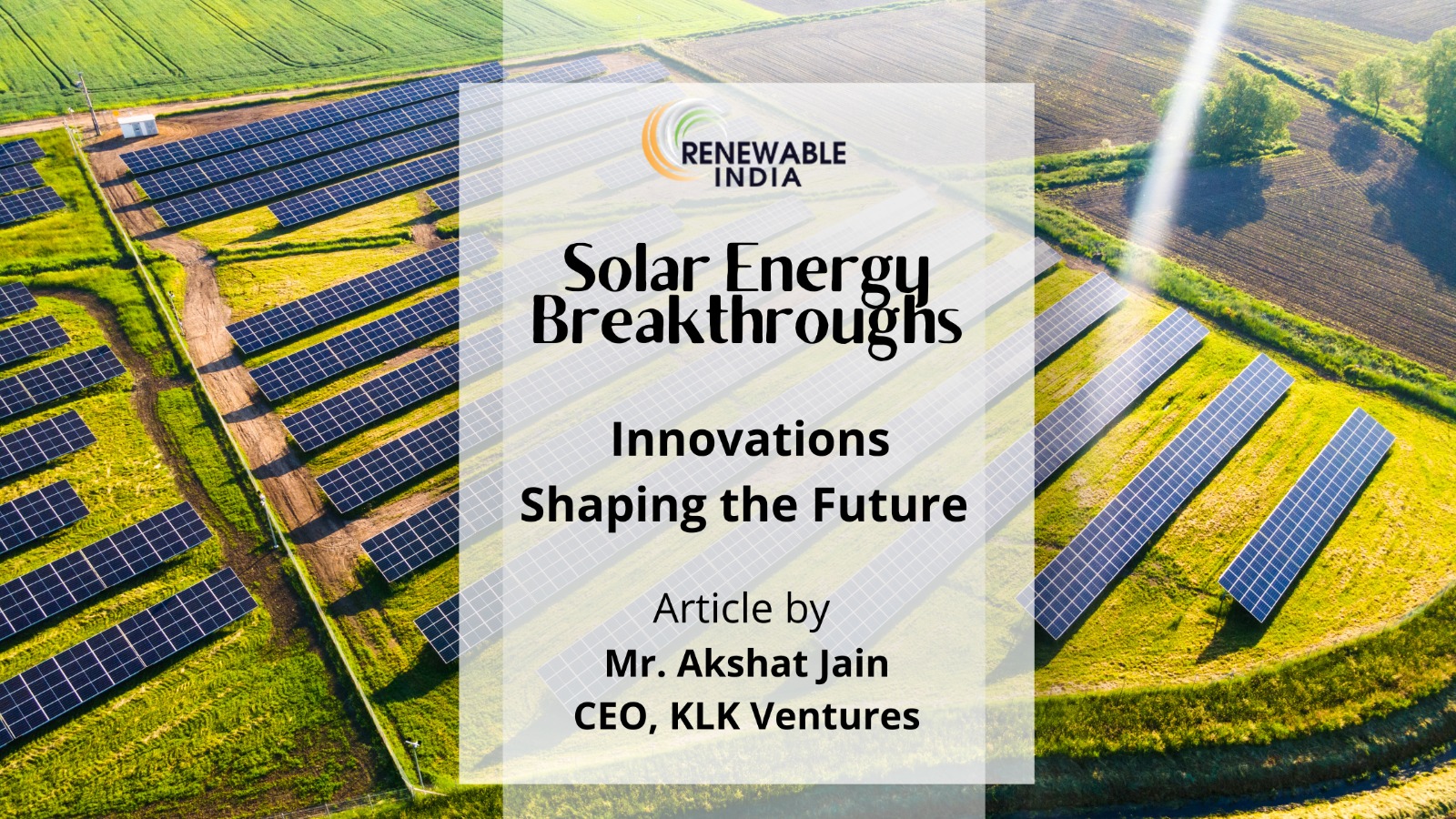 Solar energy